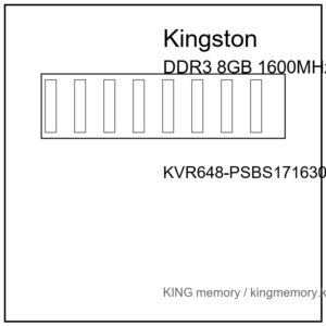 Kingston DDR3 8Gb 12800 KVR648-PSBS171630TJN